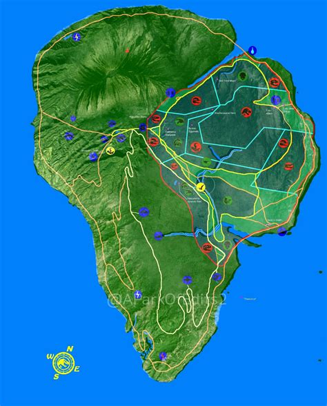 isla nublar map|where was isla nublar located.